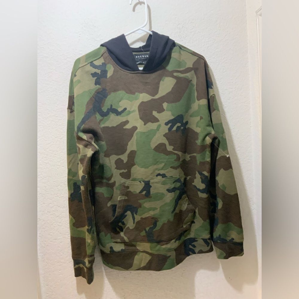 PacSun camo hoodie oversized fit size S